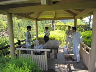 展望広場東屋点検